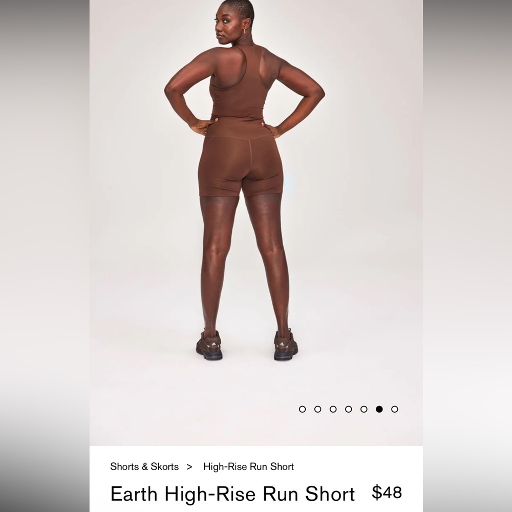 Girlfriend Collective High Rise Run Short | Size M
